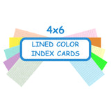 4 x 6 Index Cards Lined