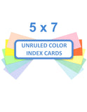 5 x 7 Index Cards Unruled