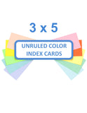 3 x 5 Index Cards Unruled